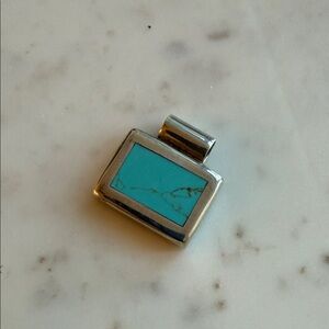 Turquoise and Silver Pendant
